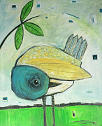 Preening Painting by Tim Nyberg