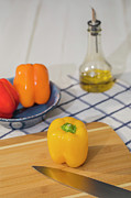 Prepping Colorful Peppers Photograph by Charles Floyd Prepping Colorful Peppers Photograph by Charles Floyd
