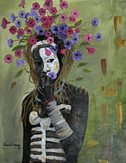 Pretty As A Flower Painting by Ronnie Moyo Pretty As A Flower Painting by Ronnie Moyo