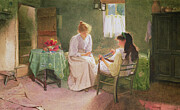 Pretty Sisters, 1899 by Carlton Alfred Smith Painting by Carlton Alfred Smith