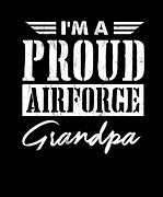 Pride US Army IM A Proud Air Force Grandpa  Drawing by Noirty Designs