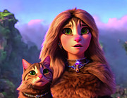 Princess Cat Sisters Ai Art by AI Digital