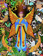 Print Painting by Inspired by Pablo Amaringo