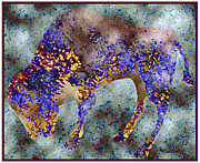 Psychedelic Bison Painting by Vallee Johnson Psychedelic Bison Painting by Vallee Johnson