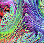 Psychedelic Flow Painting by Laura Iverson