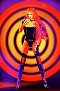 Psychedelic Hypnotic Pin-Up Girl Digital Art by Alicia Hollinger