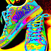 Psychedelic Sneakers Digital Art by Cindy's Creative Corner