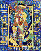 Ptah-Sokar-Ausir Lord of the Secret Shrine Mixed Media by Ptahmassu Nofra-Uaa