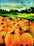 Pumpkin Farm Painting by Eileen Kelly