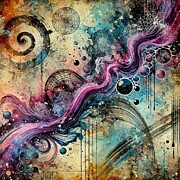 Purple Chaos Abstract #3 Digital Art by Stephanie Fischer Purple Chaos Abstract #3 Digital Art by Stephanie Fischer