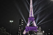Purple Eiffel Photograph by Portia Olaughlin