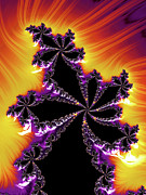 Purple Fractal Tree Digital Art by Elisabeth Lucas