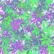 Purple Green Chestnut Leaves Digital Art by Bamalam Art Purple Green Chestnut Leaves Digital Art by Bamalam Art