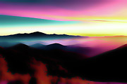 Purple Mountain Majesty Abstraction Ai Art by AI Digital