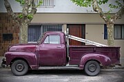 Purple Pickup, Colonia del Sacramento, Urugauy Photograph by Travel Essayist