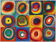 Quadrate mit konzentrischen Ringen  art Drawing by Wassily Kandinsky Russian