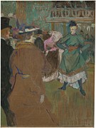 Quadrille at the Moulin Rouge  art Drawing by Henri de Toulouse Lautrec French