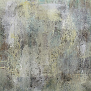 QUIET AFTERNOONS Abstract Soft Muted Brown Sage Green Yellow White Painting by Lynnie Lang