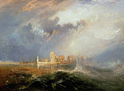 Quillebeuf at the mouth of the Seine  Painting by Joseph Mallord William Turner