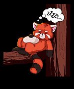 Raccoon Nothing To do Chiller Relax Nap Lazy Digital Art by Toms Tee Store