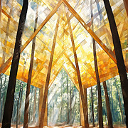 Radiant Pattern - Geometry Art Painting by Lourry Legarde Radiant Pattern - Geometry Art Painting by Lourry Legarde