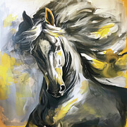 Radiant Stallion Painting by Tina LeCour Radiant Stallion Painting by Tina LeCour