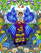 Radifel - The Angel of Science and Art Painting by Pablo Amaringo