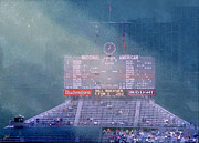 Rain Ending - Wrigley Field Bleachers Digital Art by Glenn Galen