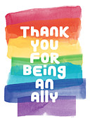 Rainbow Ally- Art by Linda Woods Mixed Media by Linda Woods