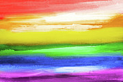 Rainbow flag Painting by Delphimages Flag Creations