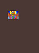 Rainbow Owl Shirt Drawing by Rebecca Wang
