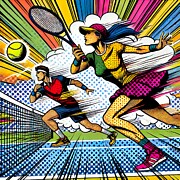 Rally on the Court Digital Art by Retro Movie Posters