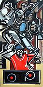 Rapper Three-Lite Painting by Martel Chapman