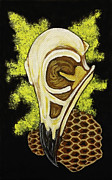 Raven and Goldenrod Painting by Megan Thompson- The Morrigan Art Raven and Goldenrod Painting by Megan Thompson- The Morrigan Art