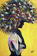 Raven Fro Painting by Chiquita Howard-Bostic