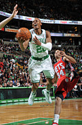 Ray Allen and Devin Harris Photograph by Brian Babineau