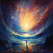 Rebirth Art Painting by Lourry Legarde