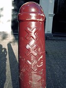 Red Bollard in Amsterdam's Historic Streets Photograph by Travel Essayist Red Bollard in Amsterdam's Historic Streets Photograph by Travel Essayist