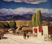 Red Pepper Time 1930 Painting by Oscar Edmund Berninghaus