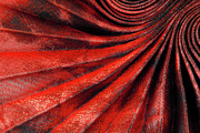 Red pleated fabric texture Photograph by Severija Kirilovaite