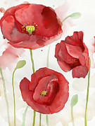 Red Poppy #2 Painting by Mauro DeVereaux