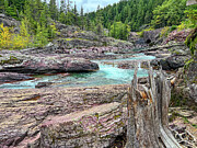 Red Rock Point - Glacier National Park - Montana Photograph by Bruce Friedman Red Rock Point - Glacier National Park - Montana Photograph by Bruce Friedman