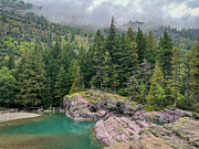 Red Rock Point Serenity - Glacier National Park - Montana Photograph by Bruce Friedman Red Rock Point Serenity - Glacier National Park - Montana Photograph by Bruce Friedman