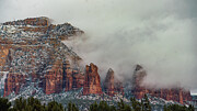Red rocks in winter, Sedona Az. Photograph by JBK Photo Art