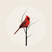 Red Solitude Art Painting by Lourry Legarde Red Solitude Art Painting by Lourry Legarde
