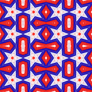 Red White Blue Digital Art by Mercury McCutcheon