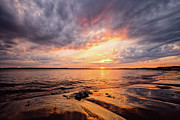 Reflect The Drama, Sunset At Fort Foster Park Photograph by Jeff Sinon