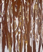 Reflections Of Nature - An Abstract Art Forestscape Painting by Evjenia Psarris Reflections Of Nature - An Abstract Art Forestscape Painting by Evjenia Psarris