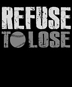 Refuse To Lose Baseball Player Digital Art by Jacob Zelazny