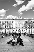 Relaxing Afternoon On The Pont Des Arts In Paris Photograph by Mark Tisdale